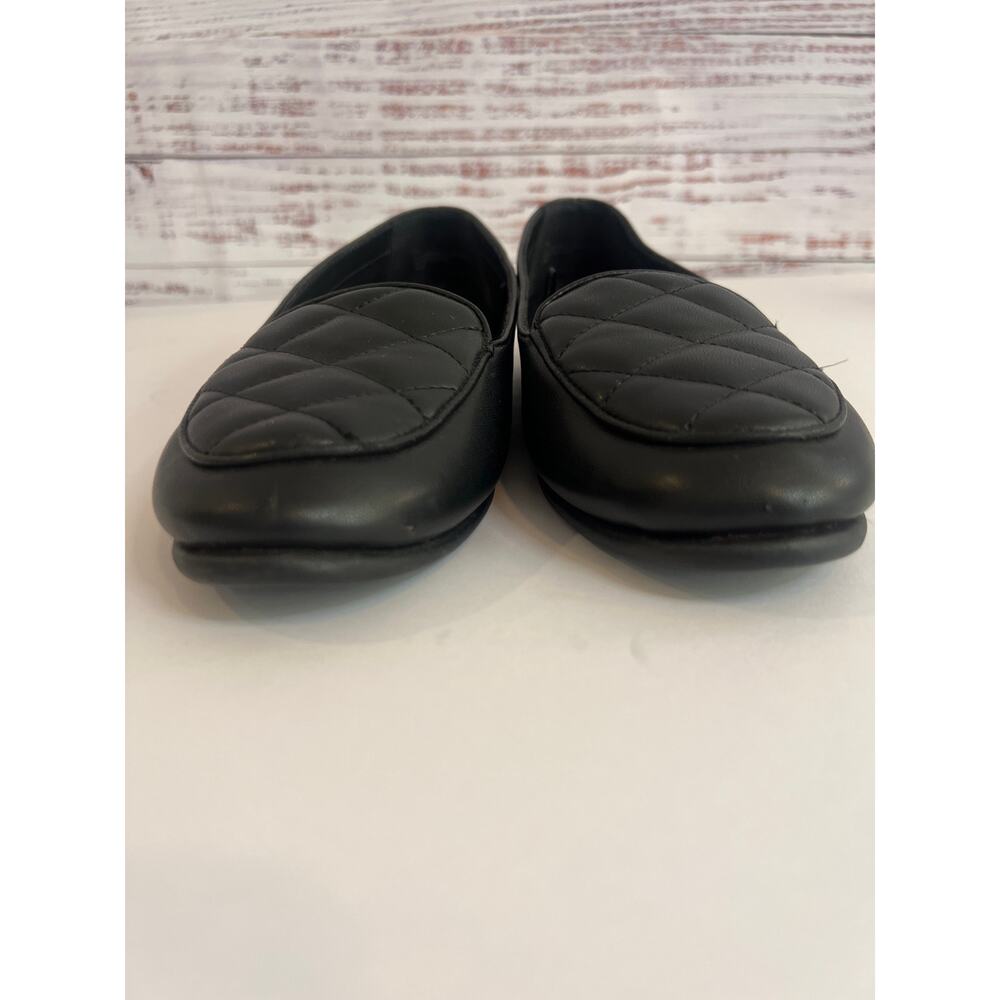 Areosoles Women’s Betunia Loafers shoes Black Quilted Size 7 - Picture 2 of 8